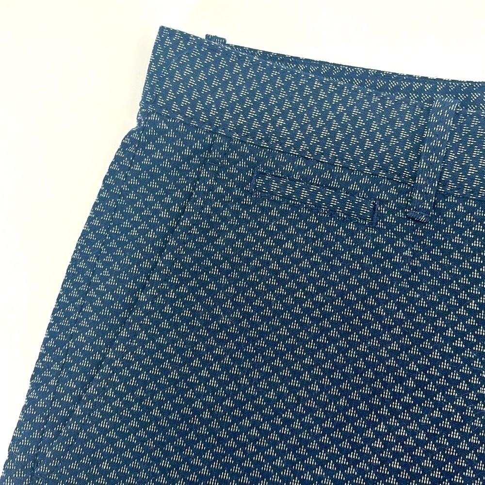 Men’s The Original Penguin navy blue hounds tooth flat front shorts size 31 - Picture 3 of 10